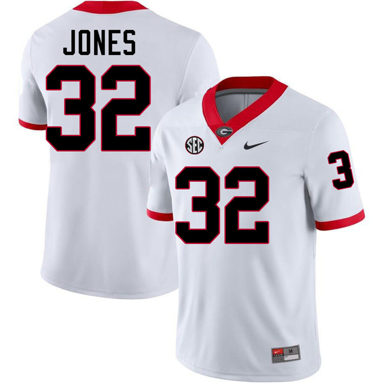 Cash Jones Georgia Jersey,University Of Georgia Bulldogs Football Jersey,Uniforms,Gears-White